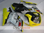 Injection Fairing kit for 01-03 GSX R600 - Yellow, Silver - Factory Style #OYO87901077
