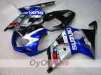 Injection Fairing kit for 00-02 GSX R1000 - White, Black - Factory Style #OYO87905129