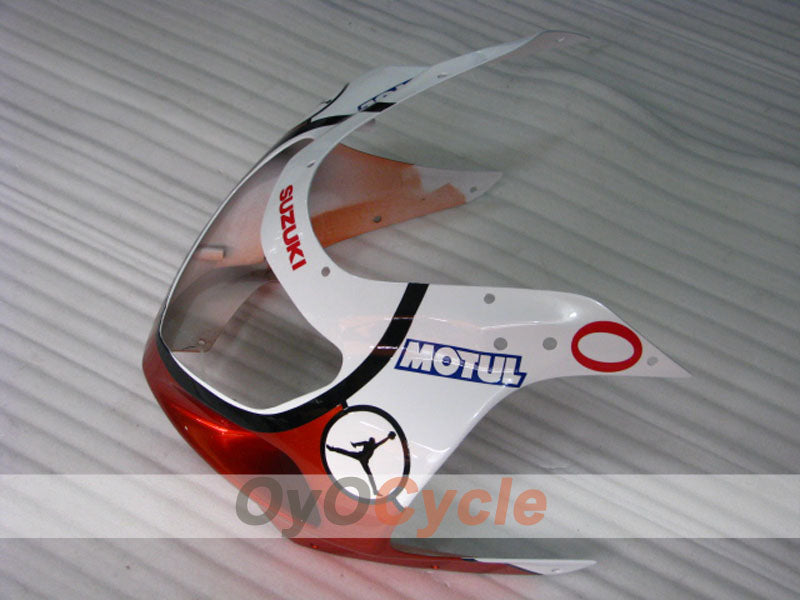 Injection Fairing kit for 00-02 GSX R1000 - Red, White - MOTUL #OYO87905191