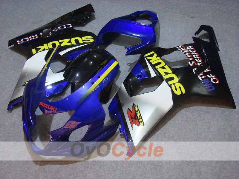 Injection Fairing kit for 04-05 GSXR600 - Blue, Black - Factory Style #OYO87901360