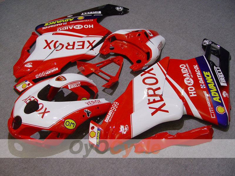 Injection Fairing kit for 05-06 Ducati 999 - Red, White - Xerox #OYO87902385 Main image