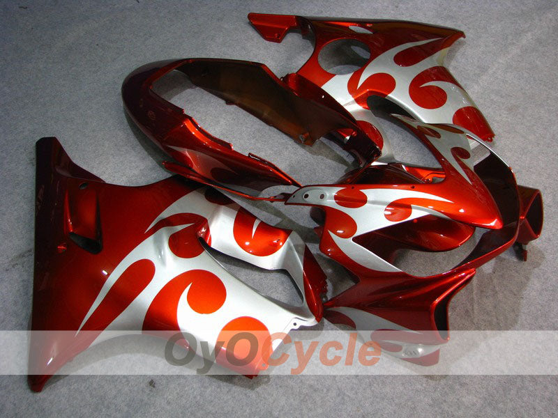 Injection Fairing kit for 04-07 CBR600F4i - Red, White - Flame #OYO87900201