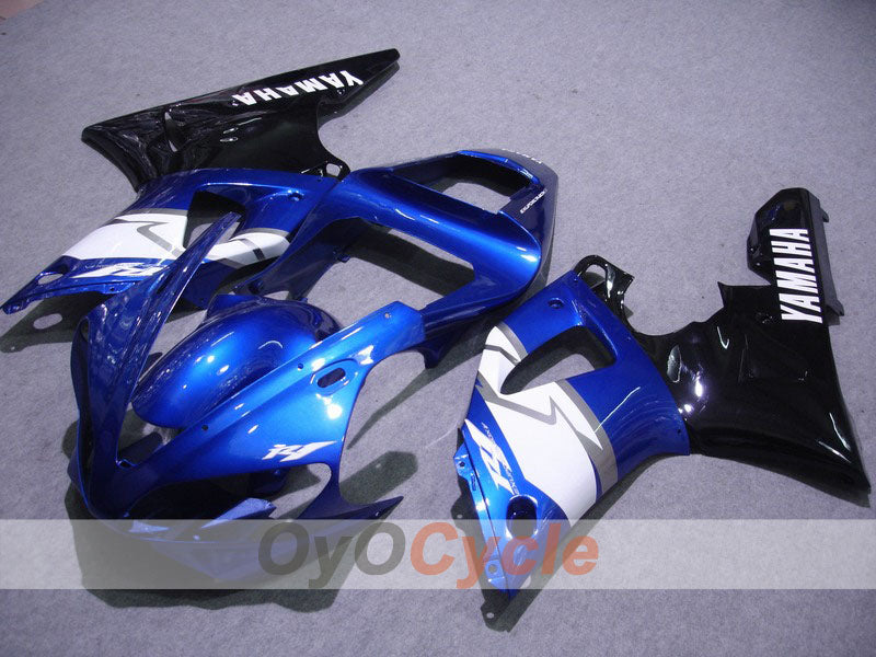 Injection Fairing kit for 00-01 YZF-R1 - Blue, White - Factory Style #OYO87900780 Main image