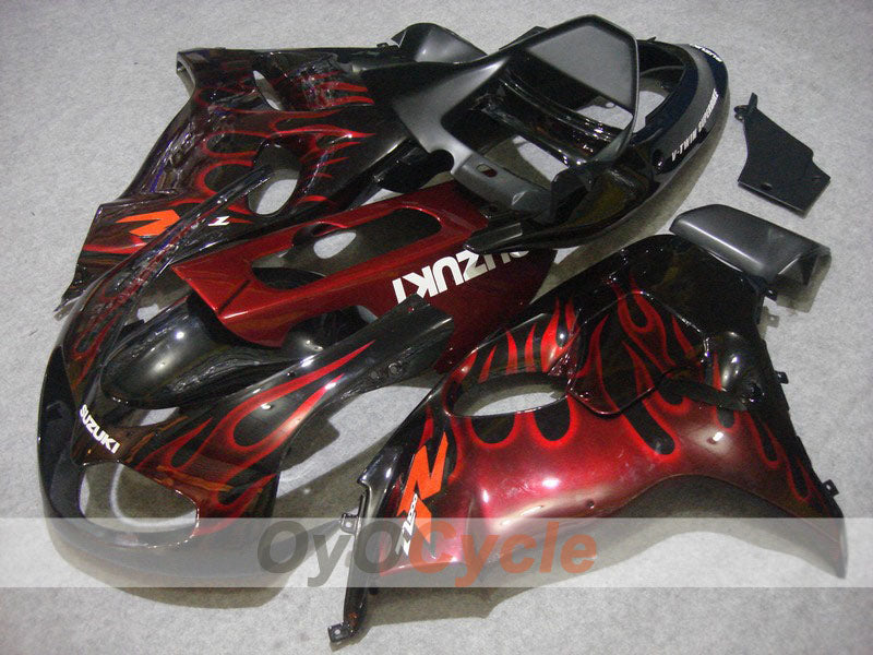 Injection Fairing kit for 98-03 TL1000R - Red, Black - Flame #OYO87903280