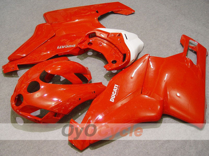 Injection Fairing kit for 05-06 Ducati 999 - Red, White - Factory Style #OYO87902370 Main image