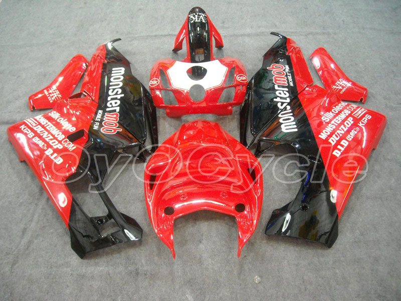 Injection Fairing kit for 03-04 Ducati 749 - Red, Black - Monstermob #OYO87902134