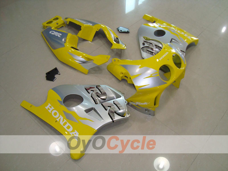 Injection Fairing kit for 90-94 CBR250RR - Yellow, Silver - Fireblade #OYO87902946