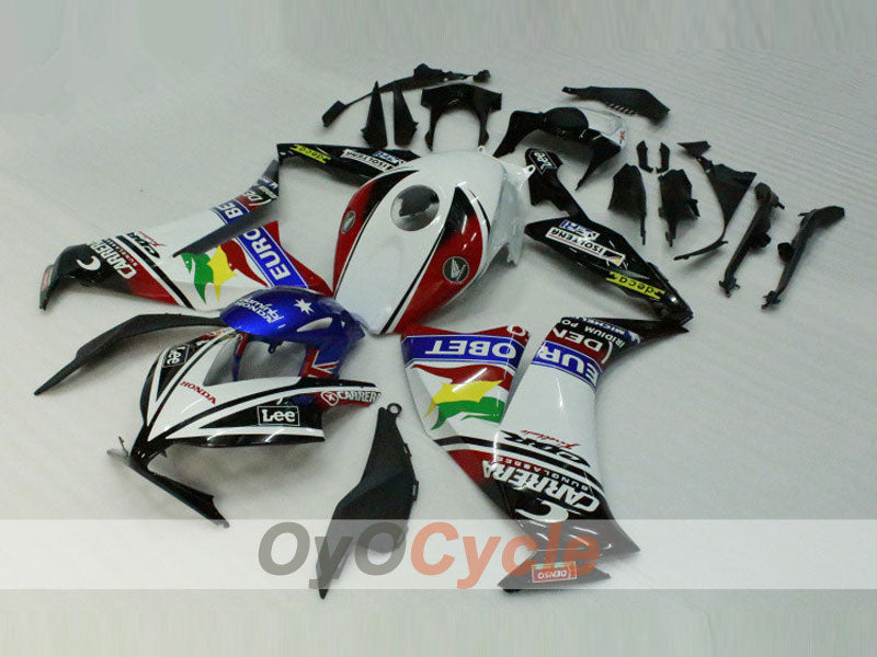 Injection Fairing kit for 12-16 CBR1000RR - White, Black - Lee #OYO87902788