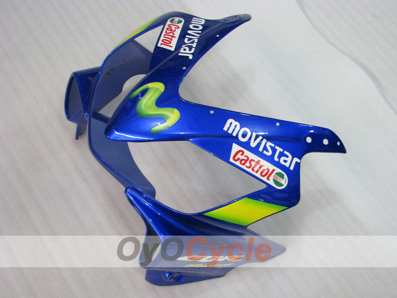 Injection Fairing kit for 01-03 CBR600F4i - Yellow, Blue - Castrol #OYO87900162