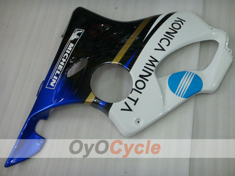 Injection Fairing kit for 04-07 CBR600F4i - White, Black - Konica Minolta, MICHELIN #OYO87900203