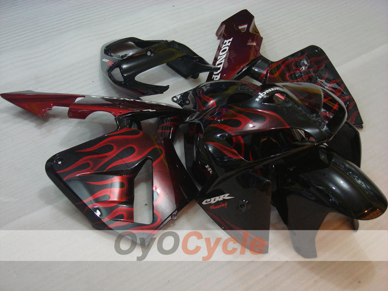 Injection Fairing kit for 05-06 CBR600RR - Red, Black - Flame #OYO87900247 Main image