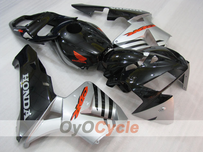 Injection Fairing kit for 05-06 CBR600RR - Black, Silver - Factory Style #OYO87900281 Main image