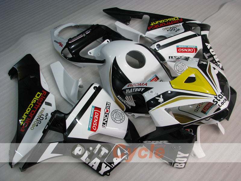 Injection Fairing kit for 05-06 CBR600RR - White, Black - PlayBoy #OYO87900323