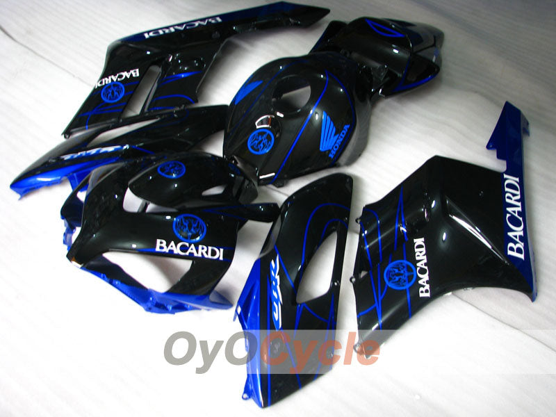 Injection Fairing kit for 04-05 CBR1000RR - Blue, Black - BACARDI #OYO87900464