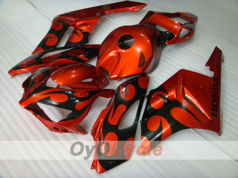 Injection Fairing kit for 04-05 CBR1000RR - Orange, Black - Flame #OYO87900490