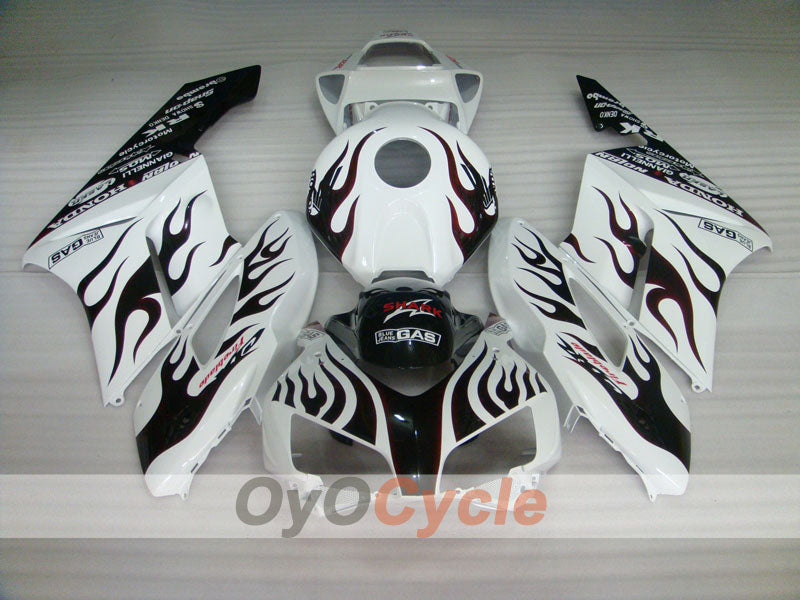 Injection Fairing kit for 04-05 CBR1000RR - Red, White - Flame #OYO87900494 Secondary image