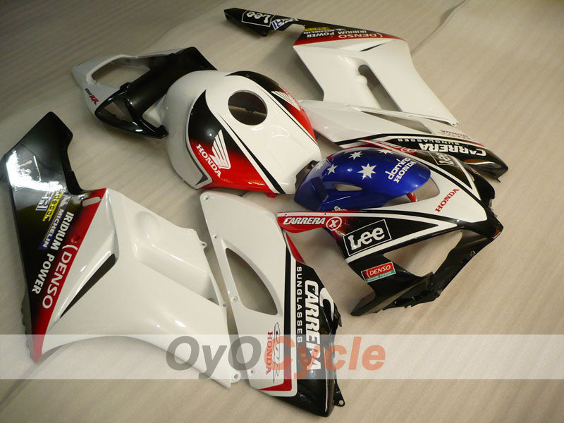 Injection Fairing kit for 04-05 CBR1000RR - White, Black - Lee #OYO87900502 Main image