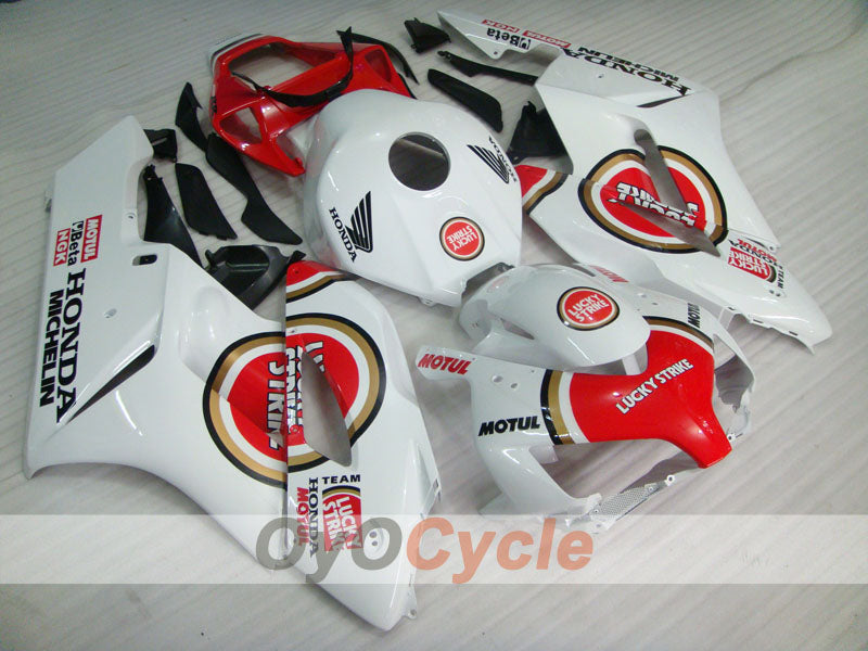 Injection Fairing kit for 04-05 CBR1000RR - Red, White - Lucky Strike #OYO87900507
