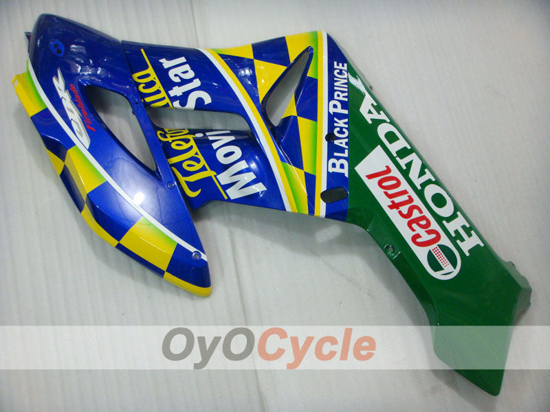 Injection Fairing kit for 04-05 CBR1000RR - Yellow, Blue - Movistar #OYO87900512