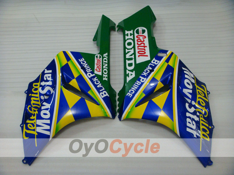 Injection Fairing kit for 04-05 CBR1000RR - Yellow, Blue - Movistar #OYO87900512