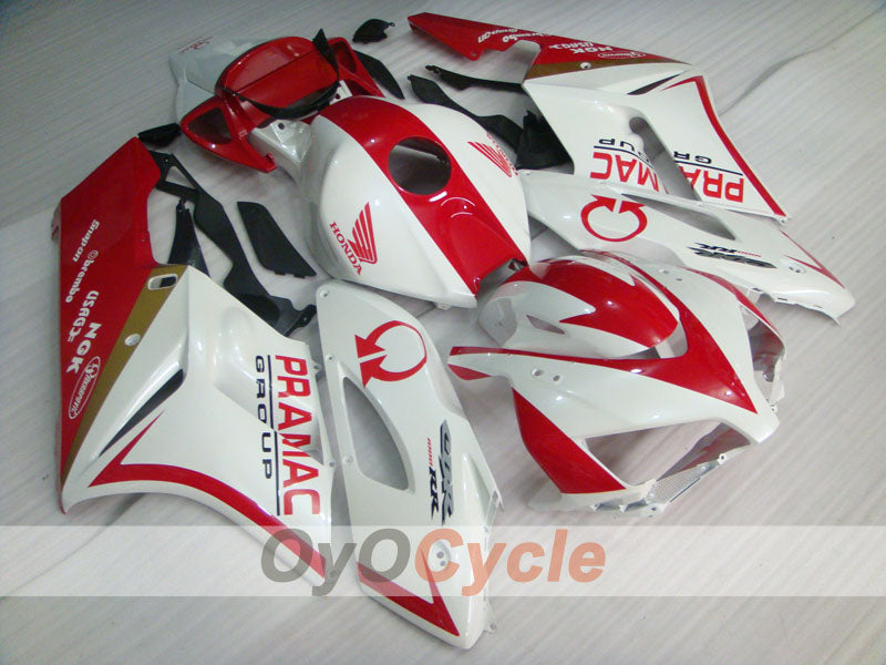 Injection Fairing kit for 04-05 CBR1000RR - Red, White - PRAMAC #OYO87900526