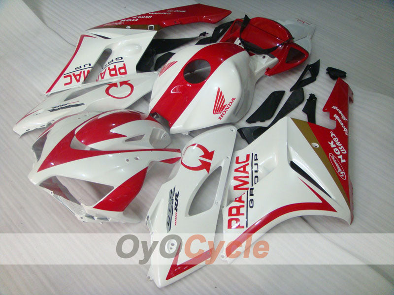 Injection Fairing kit for 04-05 CBR1000RR - Red, White - PRAMAC #OYO87900526