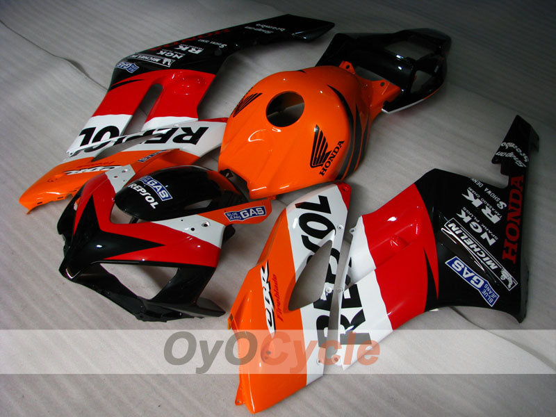 Injection Fairing kit for 04-05 CBR1000RR - Orange, Black - Repsol #OYO87900528