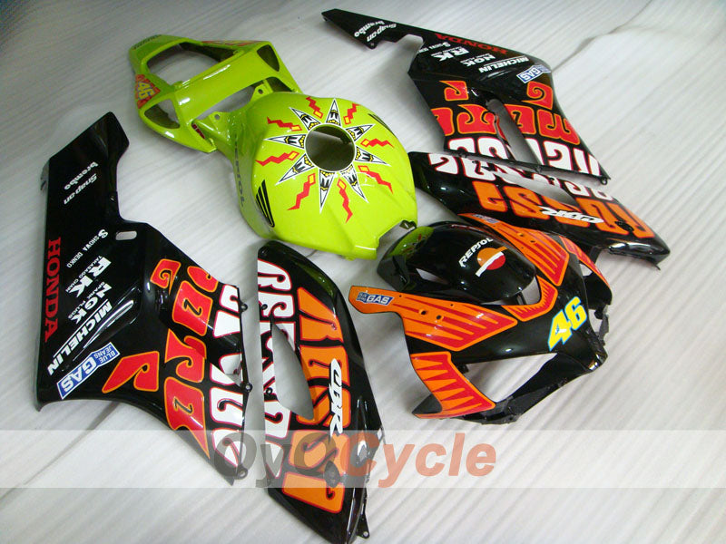 Injection Fairing kit for 04-05 CBR1000RR - Cyan, Black - Rossi #OYO87900542