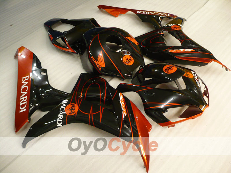 Injection Fairing kit for 06-07 CBR1000RR - Orange, Black - BACARDI #OYO87900549