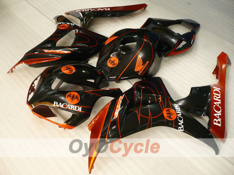 Injection Fairing kit for 06-07 CBR1000RR - Orange, Black - BACARDI #OYO87900549