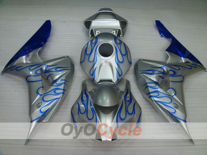 Injection Fairing kit for 06-07 CBR1000RR - Blue, Silver - Flame #OYO87900599 Secondary image