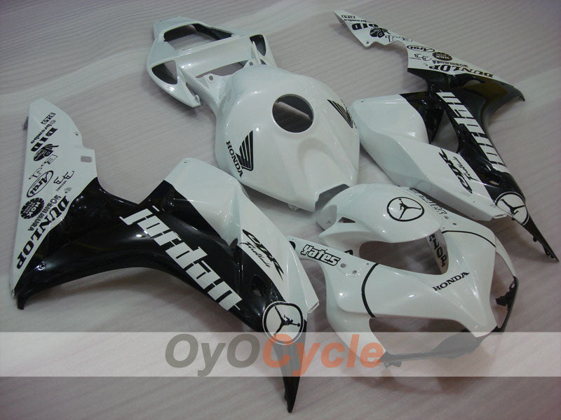 Injection Fairing kit for 06-07 CBR1000RR - White, Black - Jordan #OYO87900612