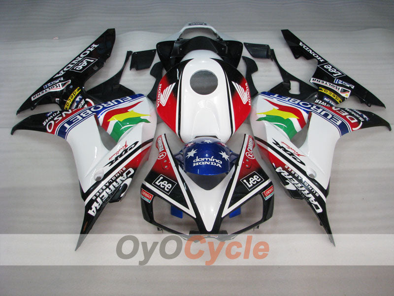 Injection Fairing kit for 06-07 CBR1000RR - White, Black - Lee #OYO87900617