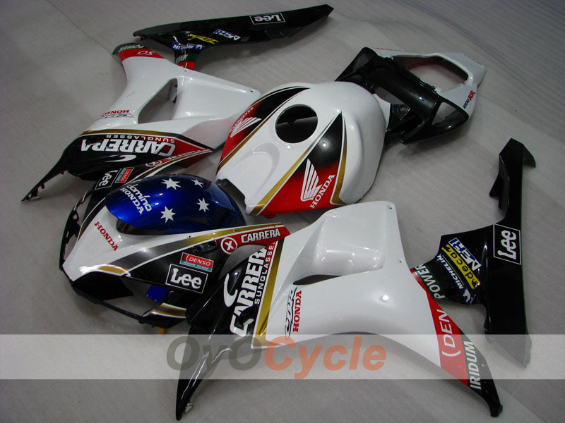 Injection Fairing kit for 06-07 CBR1000RR - White, Black - Lee #OYO87900618