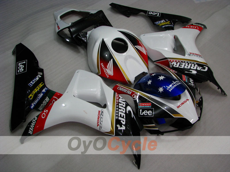 Injection Fairing kit for 06-07 CBR1000RR - White, Black - Lee #OYO87900618 Main image