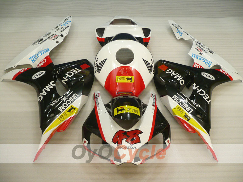 Injection Fairing kit for 06-07 CBR1000RR - White, Black - Factory Style #OYO87900630 Secondary image