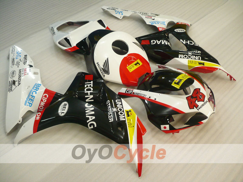 Injection Fairing kit for 06-07 CBR1000RR - White, Black - Factory Style #OYO87900630 Main image