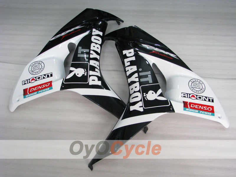 Injection Fairing kit for 06-07 CBR1000RR - White, Black - PlayBoy #OYO87900634