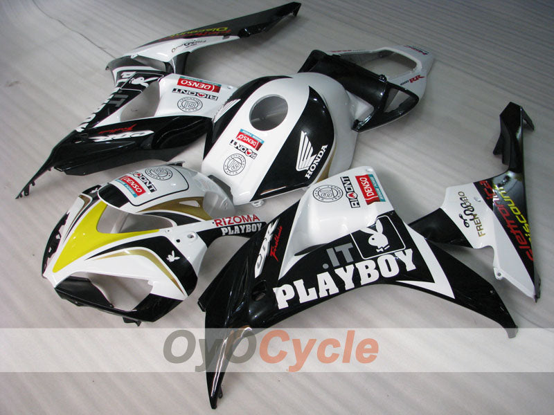 Injection Fairing kit for 06-07 CBR1000RR - White, Black - PlayBoy #OYO87900634