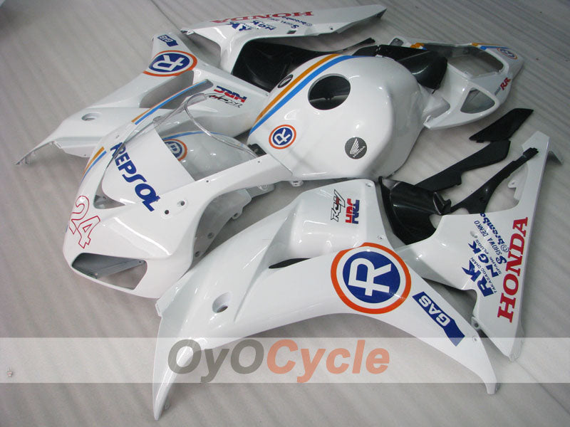Injection Fairing kit for 06-07 CBR1000RR - White, Black - RK #OYO87900636 Secondary image