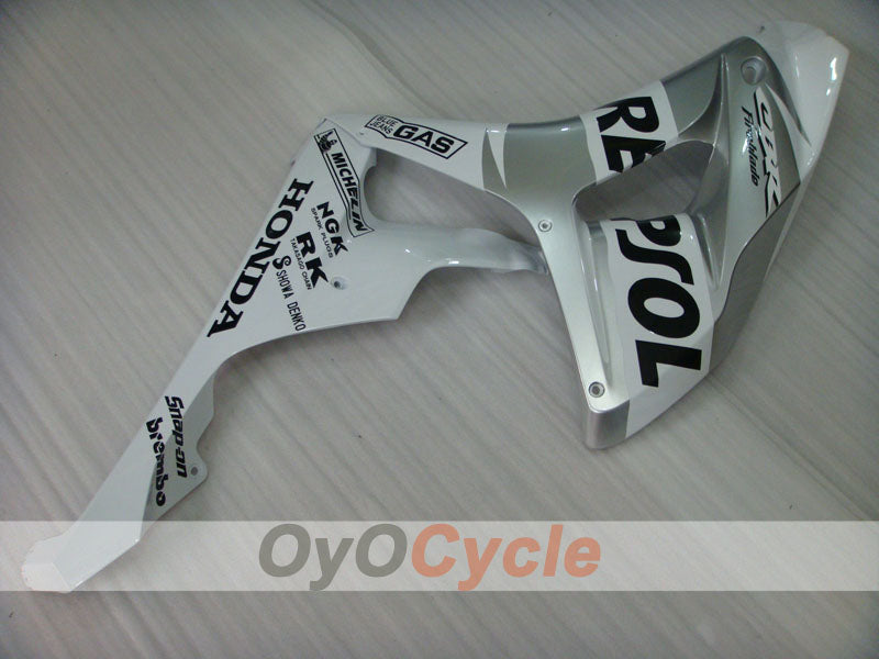 Injection Fairing kit for 06-07 CBR1000RR - White, Silver - Repsol #OYO87900641