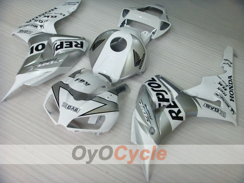 Injection Fairing kit for 06-07 CBR1000RR - White, Silver - Repsol #OYO87900641
