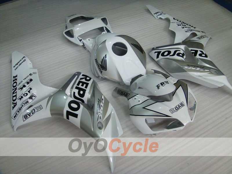 Injection Fairing kit for 06-07 CBR1000RR - White, Silver - Repsol #OYO87900641
