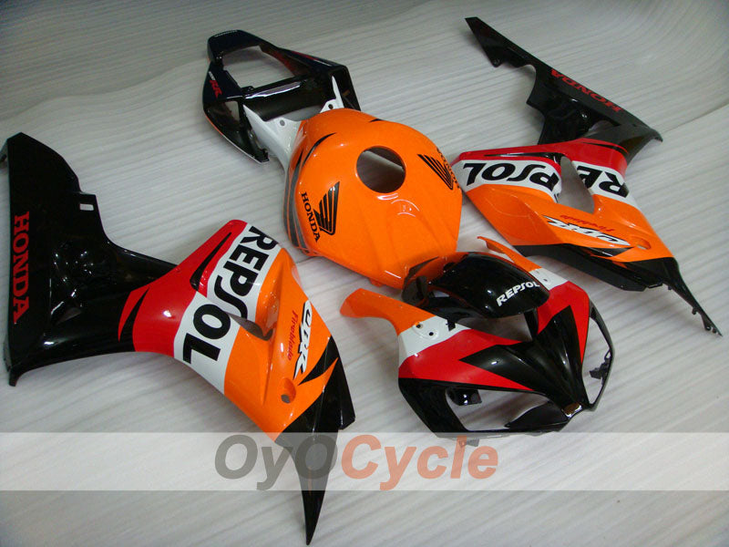 Injection Fairing kit for 06-07 CBR1000RR - Orange, Black - Repsol #OYO87900642 Main image