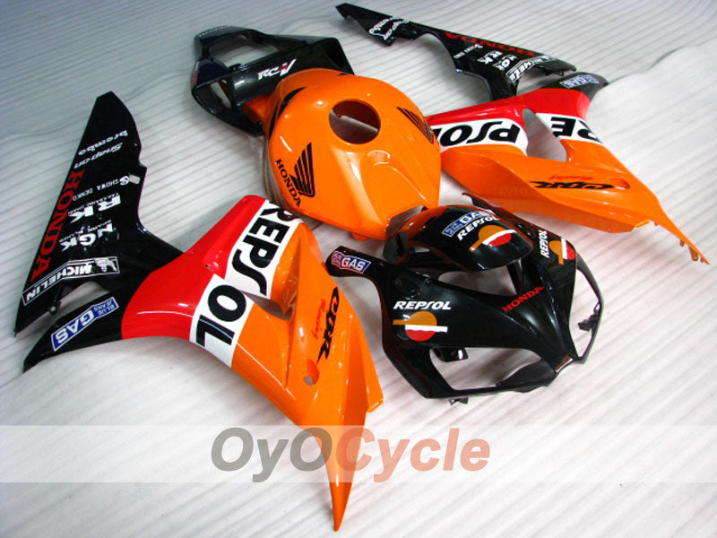 Injection Fairing kit for 06-07 CBR1000RR - Orange, Black - Repsol #OYO87900644