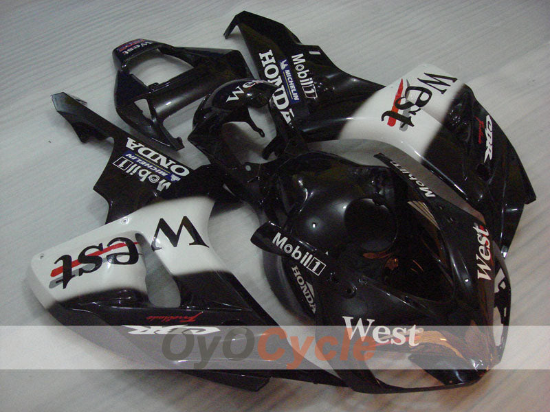 Injection Fairing kit for 06-07 CBR1000RR - White, Black - West #OYO87900653 Main image
