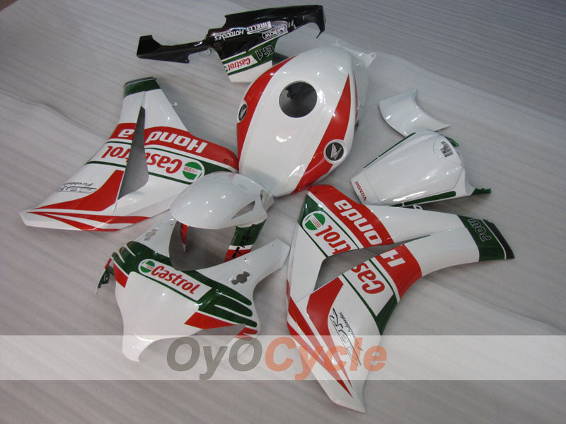 Injection Fairing kit for 08-11 CBR1000RR - Red, White - Castrol #OYO87900654