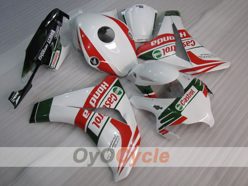 Injection Fairing kit for 08-11 CBR1000RR - Red, White - Castrol #OYO87900654