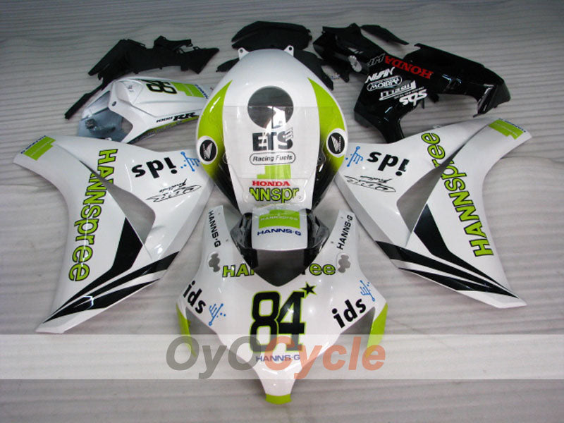 Injection Fairing kit for 08-11 CBR1000RR - White, Black - HANN Spree #OYO87900686