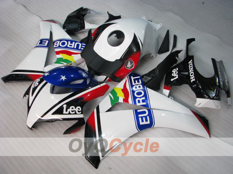 Injection Fairing kit for 08-11 CBR1000RR - White, Black - Eurobet, Lee #OYO87900697 Secondary image